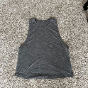 Lululemon Muscle Tank, heathered dark grey, size 6